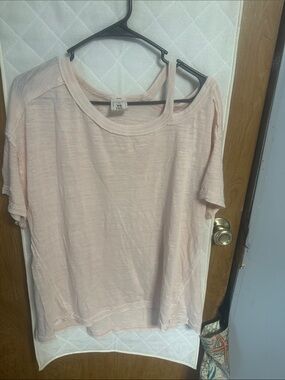 We The Free Pale Pink Short Sleeve Tee